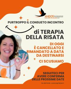 TERAPIA DELLA RISATA | RIMANDATO A DATA DA DEFINIRSI L'INCONTRO DI VENERDÌ 13 FEBBRAIO 2026