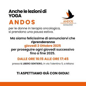 LEZIONI DI YOGA ANDOS: SI RIPARTE IL 2 OTTOBRE 2025!